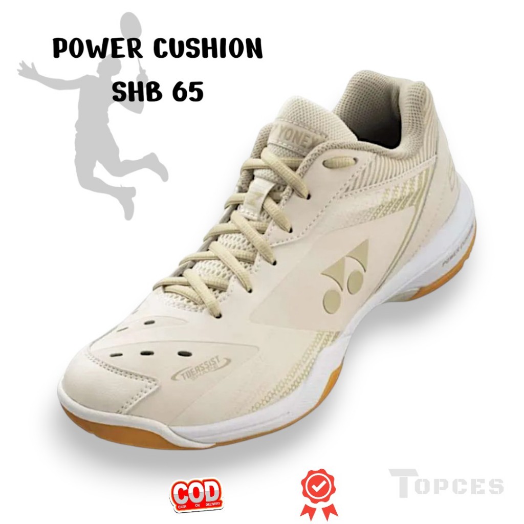 Sepatu Badminton Yonex SHB 65Z3 Power Cushion Cream Wide