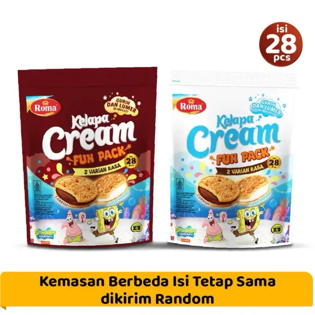 Biskuit Roma Kelapa Cream Festive Pouch