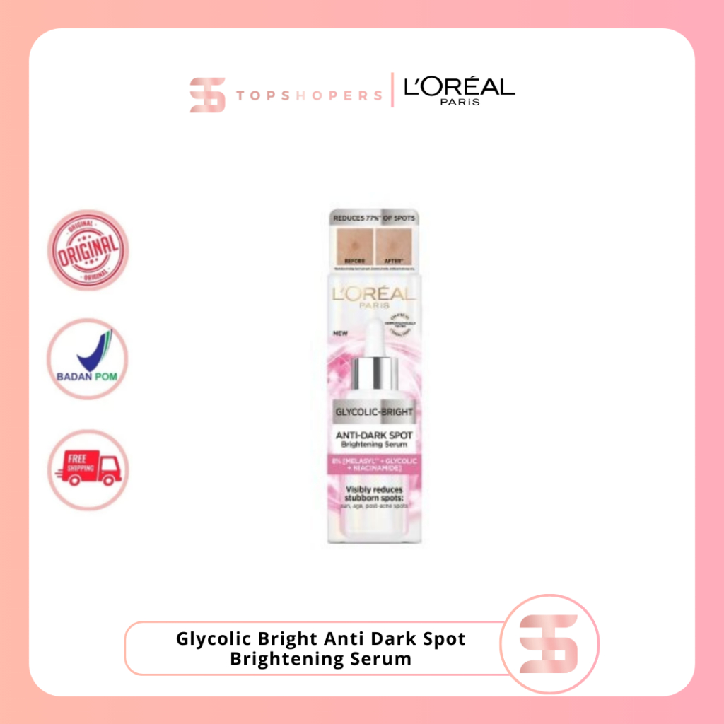 Loreal Paris Glycolic Bright Anti Dark Spot Brightening Serum