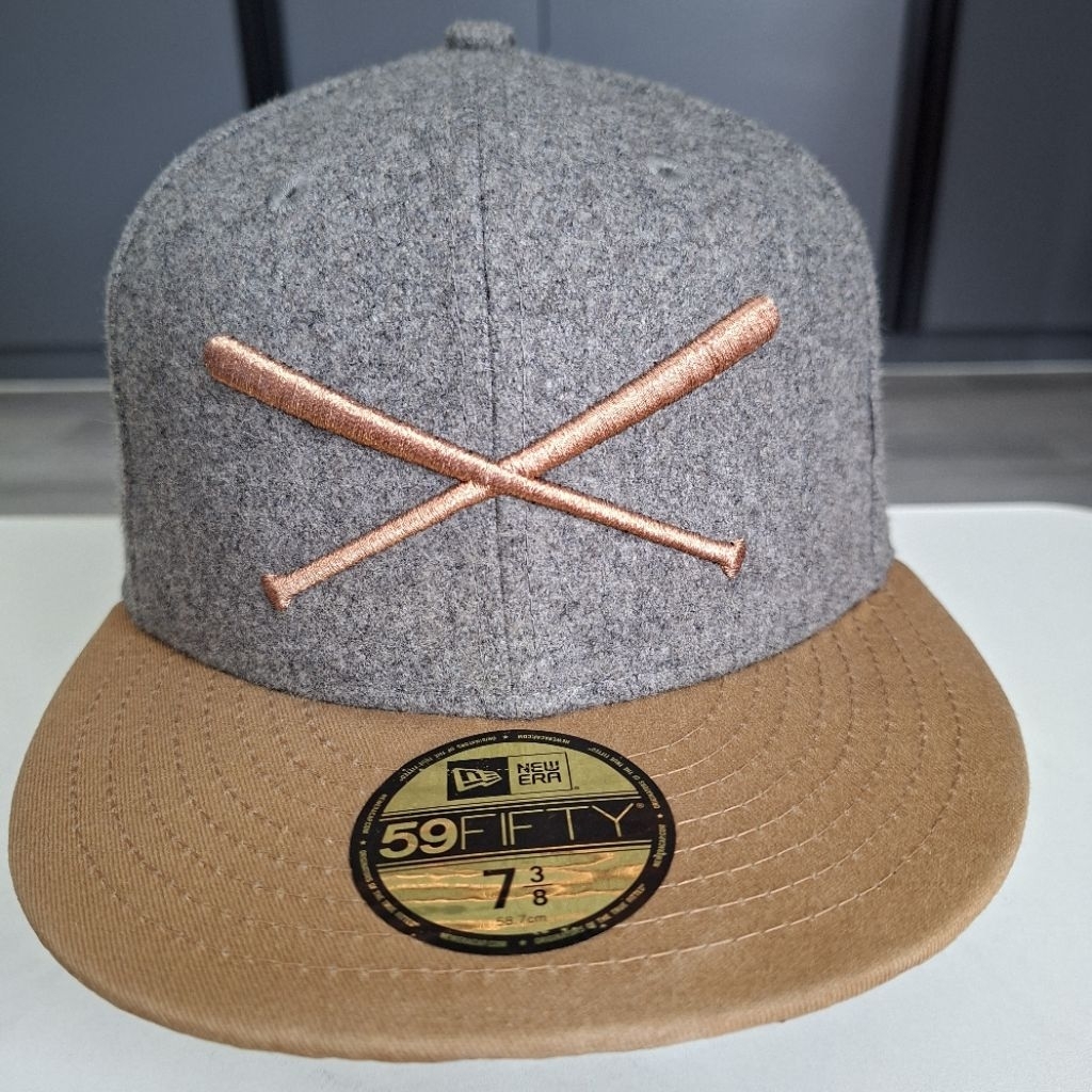 Justfitted Crossedbats The Infamous Melton Wool x New Era 59FIFTY 7 3/8