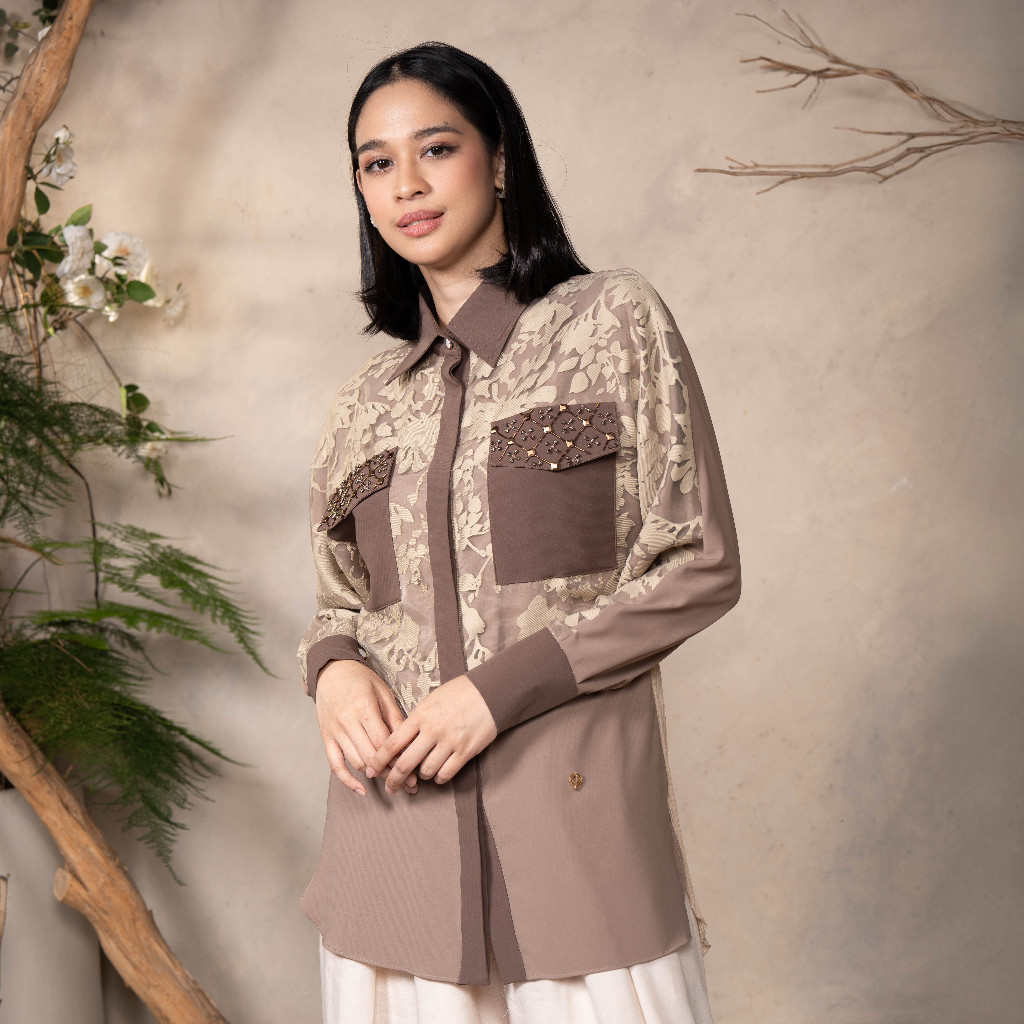 Vaia Atelier - Atasan Kemeja Wanita Elmira