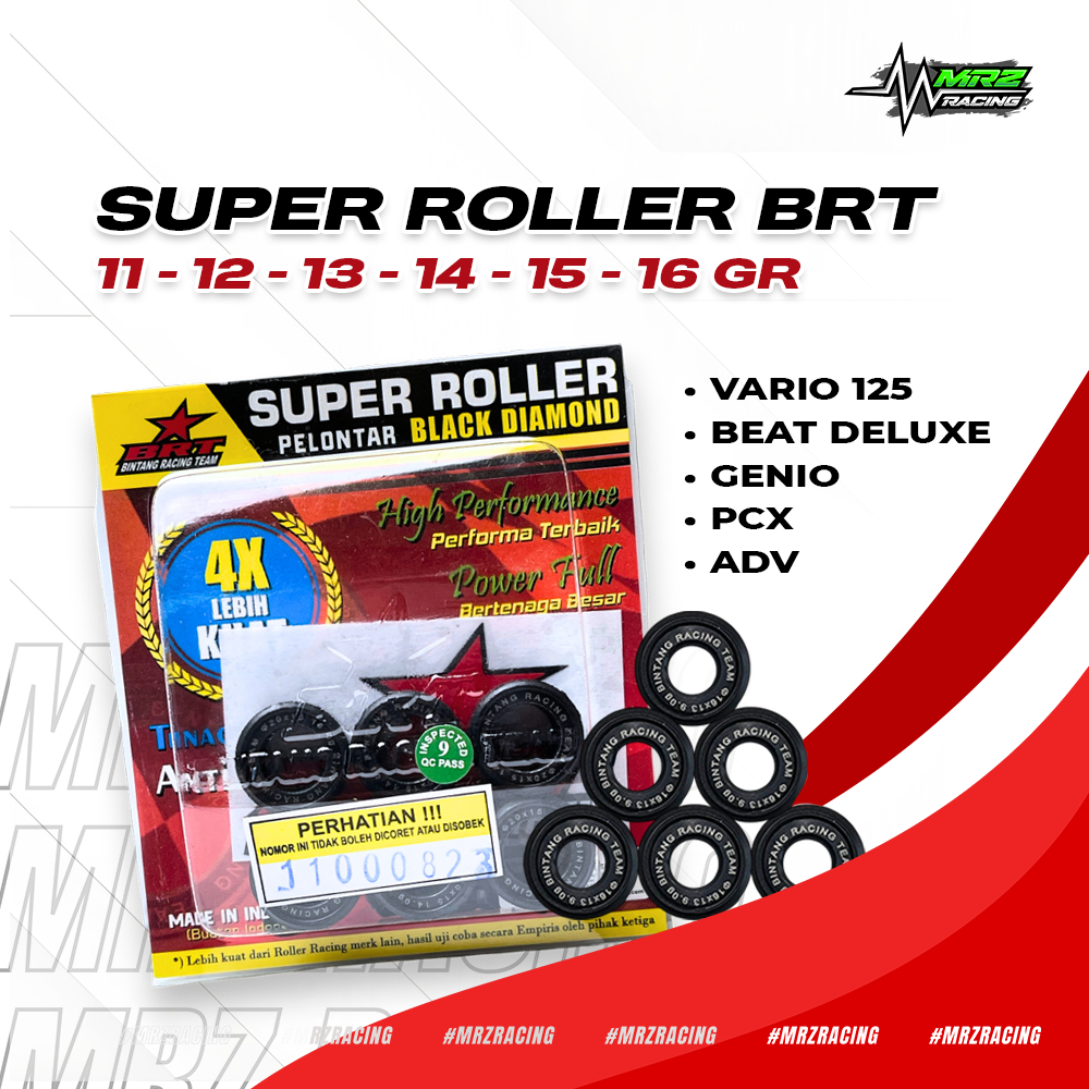 BRT - PCX -VARIO 125 - Roller BRT Racing Honda Genio - Beat Deluxe - Roller Black Diamond BRT