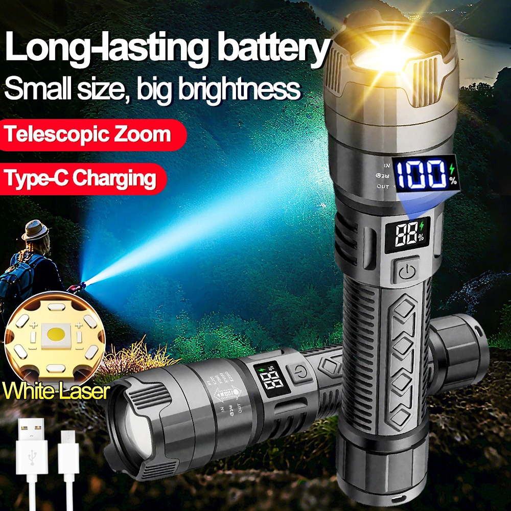 SD1887 senter super terang/Super Terang/senter led super terang jarak jauh/White Laser Senter LED Su