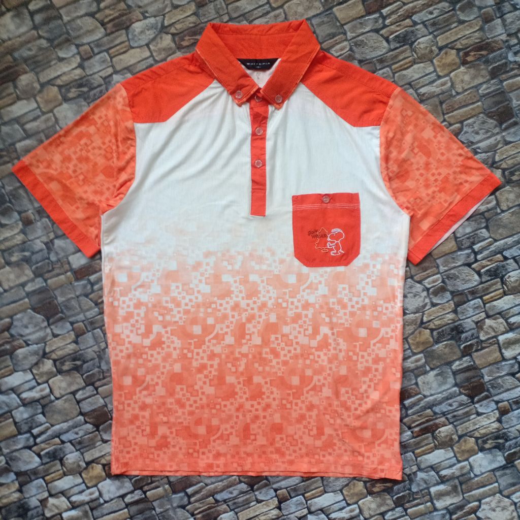 Kaos pria Jersey Golf branded original preloved bahan dry fit
