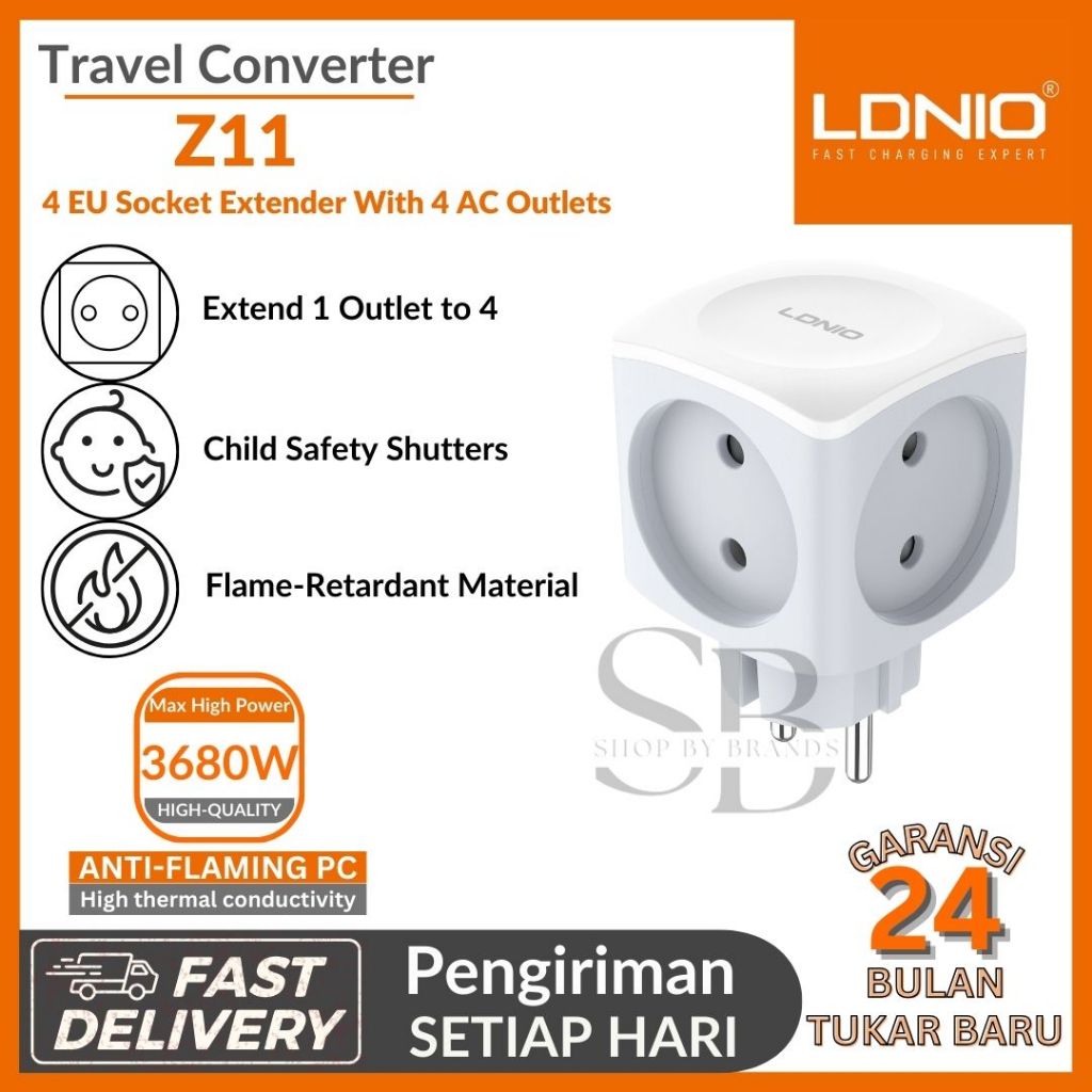 POWER SOCKET LDNIO Z11 EXTENDER PLUG 4 OUTLETS