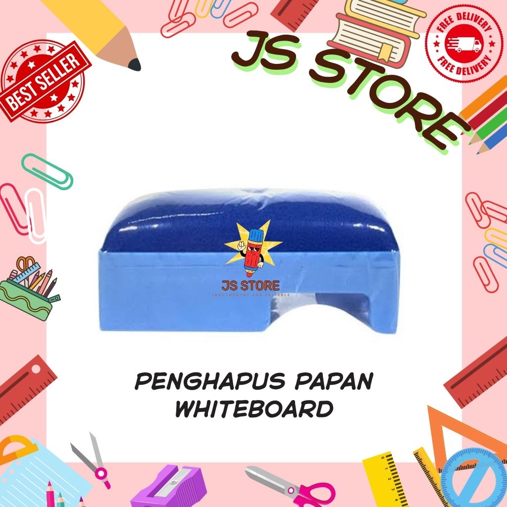 Penghapus Papan Tulis WhiteBoard / White Board Eraser / Penghapus papan Tulis putih / Penghapus Spid
