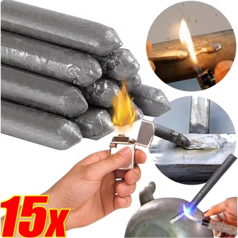 15PCS ORI Batang Las Timah Bakar Korek Tambal Timah Bakar Stik Lilin Solder Suhu Rendah Kawat Las