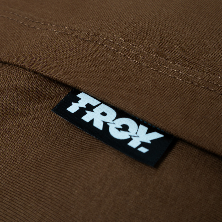 Troy Company Tshirt Toffee 3D Text - Kaos Lengan Pendek Kaos Coklat Toffee MTD 2953