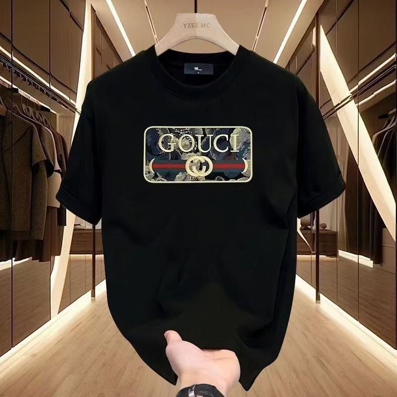 COD kaos pria Kaos Oblong Pria Ukuran Besar 100% Katun, Desain Klasik Coach dengan Cetakan Pola, Kao