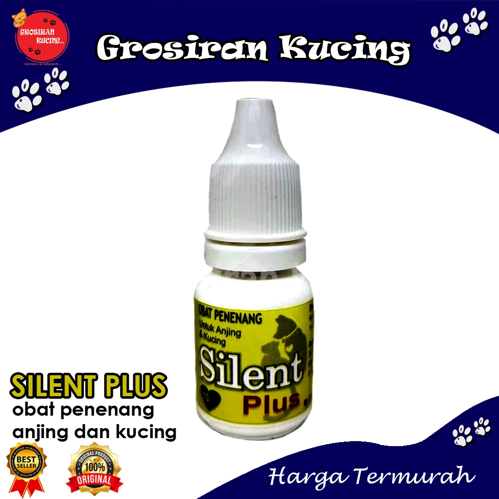 SILENT PLUS 10ml | Obat penenang hewan kucing dan anjing