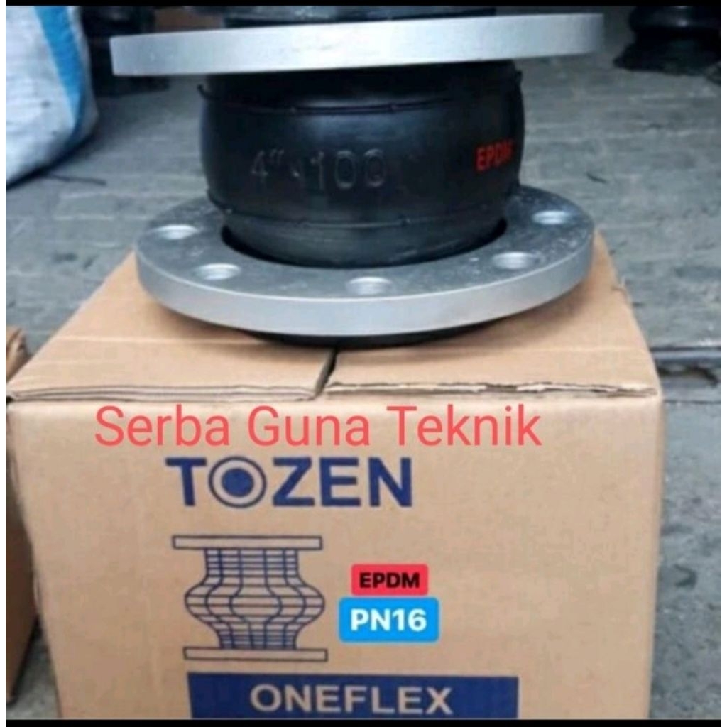 Flexible Rubber Joint 4" inch PN 16 Oneflex Tozen Epdm DN 100