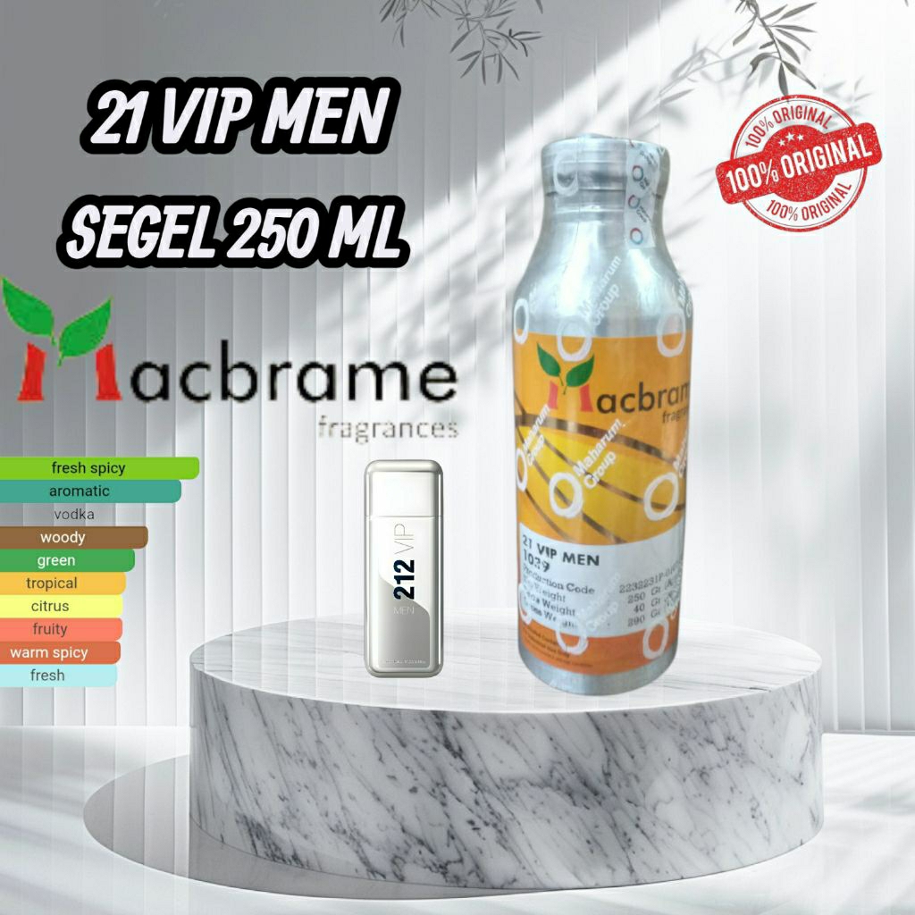 21 VIP MEN Segel 250 ML By Macbrame
