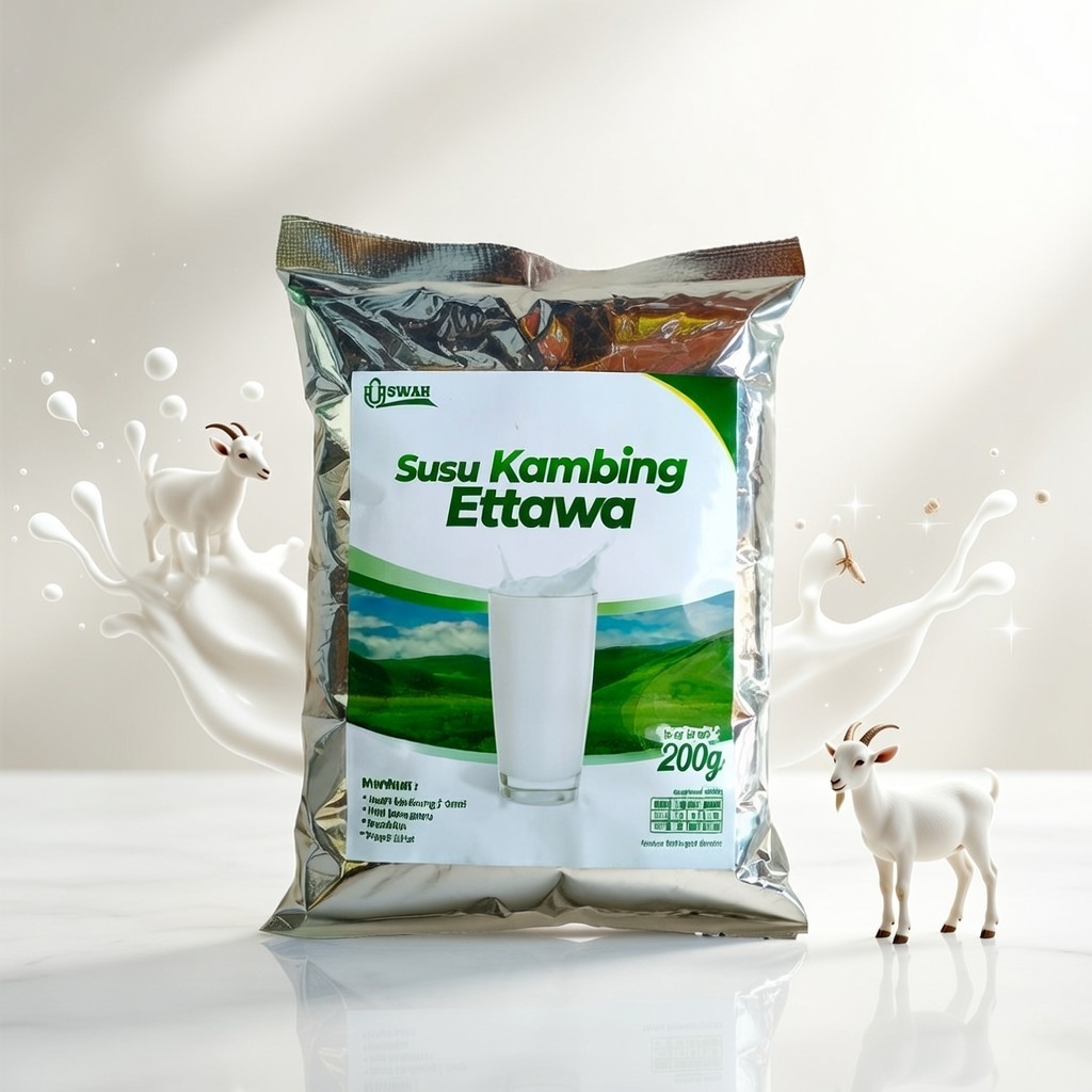 Uswah - Susu Kambing Etawa Bubuk Premium Original 200 Gram