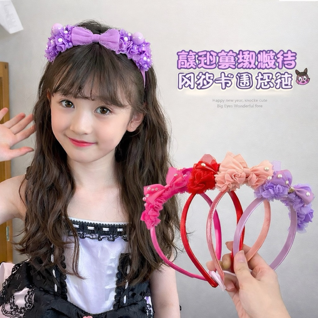 SHARON - BANDO BUNGA MAHKOTA // HEADBAND ANAK MAHKOTA BUNGA