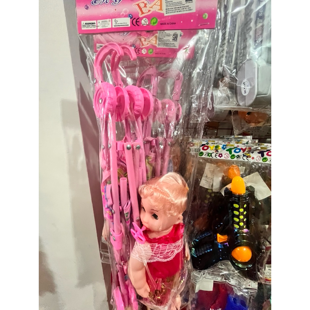 Boneka Bayi Perempuan + Stroller Mainan | Boneka Anak Lucu | Mainan Anak Perempuan Murah