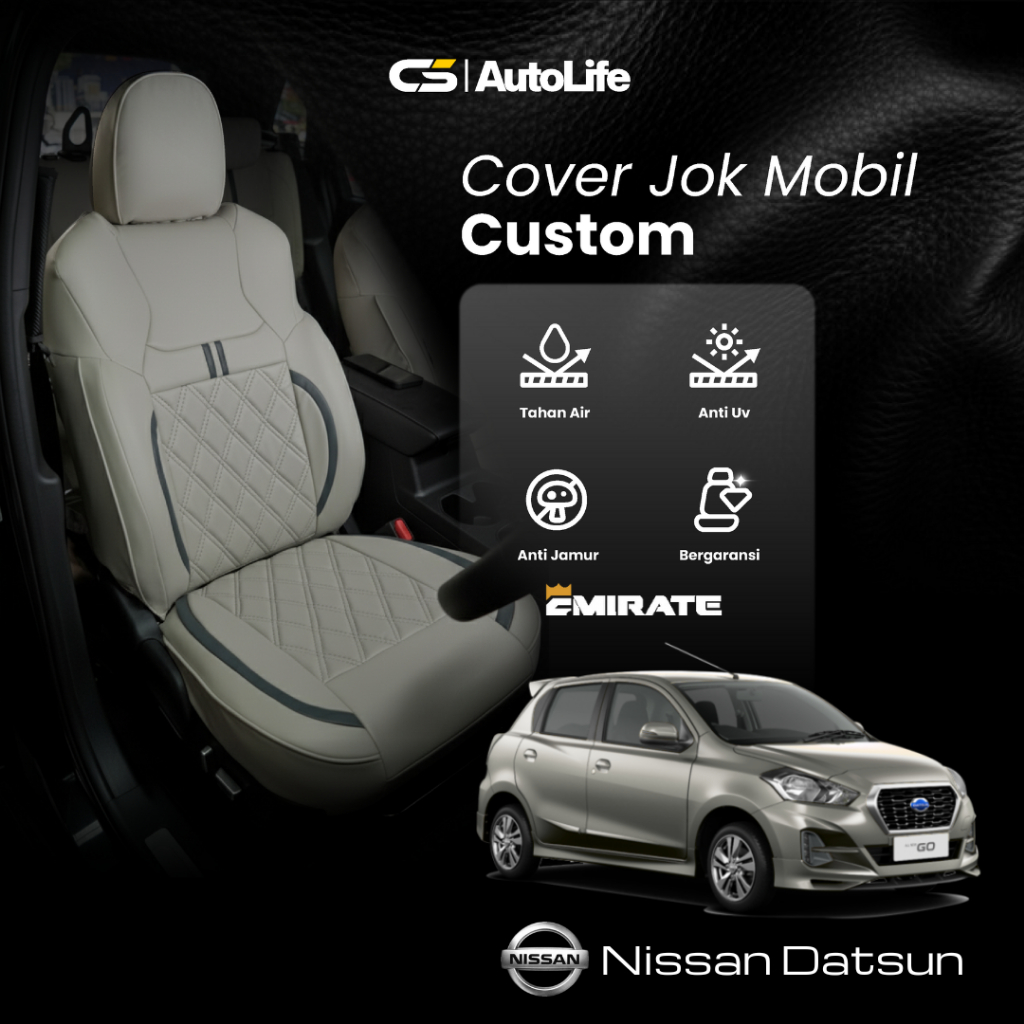 Sarung Jok Mobil / Cover Jok Mobil Nissan Datsun, Datsun Go - CS Autolife