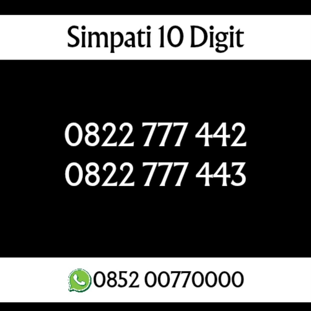 Nomor Cantik Simpati 10 Digit 777 444 777 442 443