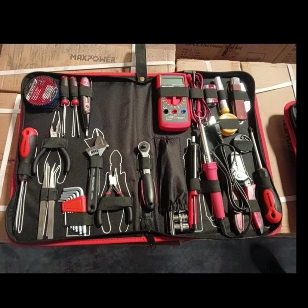 Maxpower 40Pcs Electronic Tool Set  Peralatan Tukang Listrik Maxpower 40Pcs