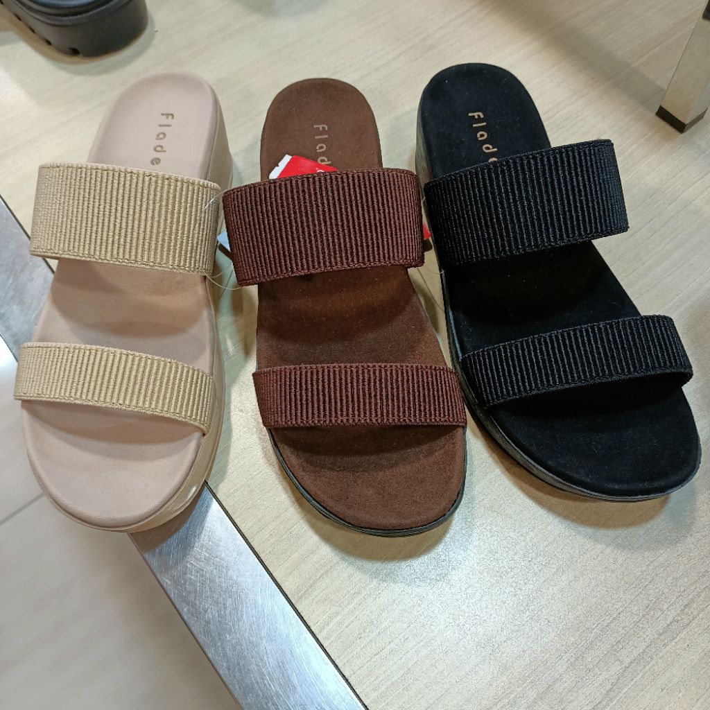 sandal wanita wedges 5cm FLADEO original