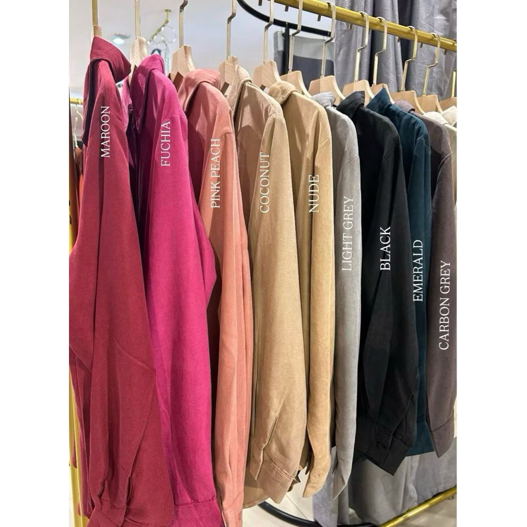 CORDUROY OVERSIZED SHIRT ARASCARF