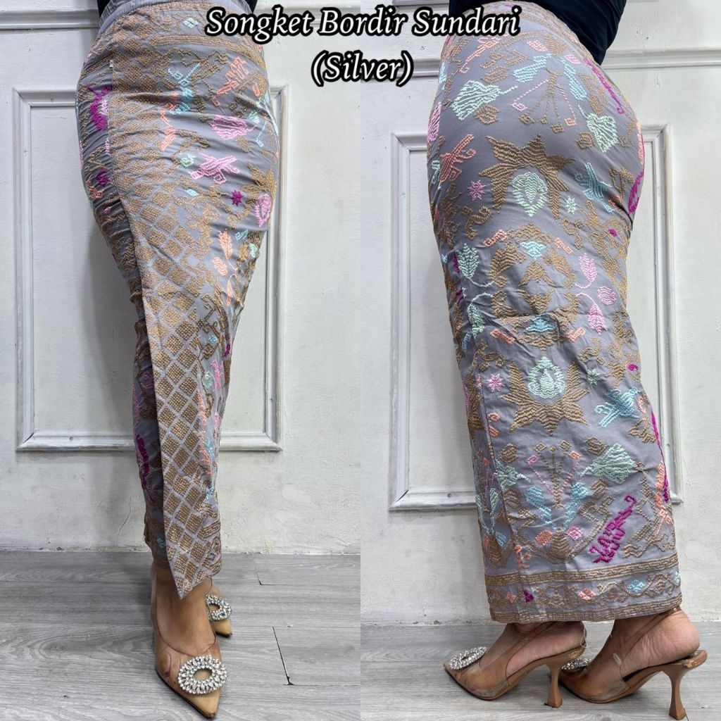 KAMEN JADI BORDIR SONGKET PREMIUM BORDIR SUNDARI // ROK BORDIR SONGKET BALI// KAMEN JADI