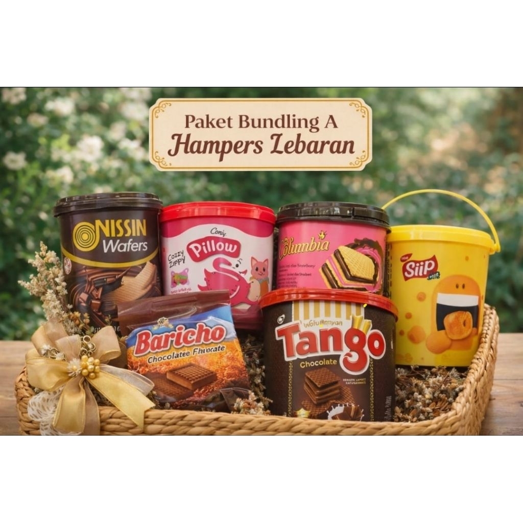 Paket Bundling Hampers Lebaran Jajanan keluarga murah