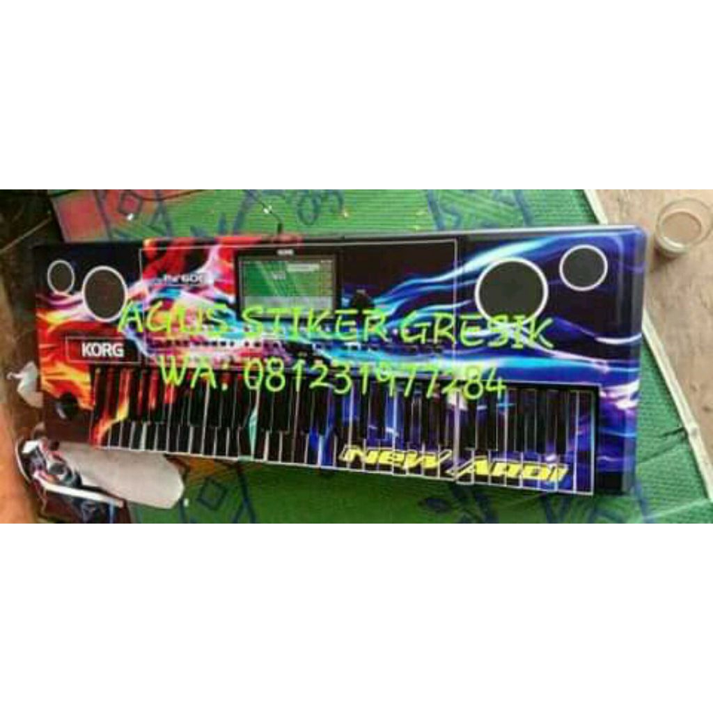 stiker keyboard,orgen dan piano