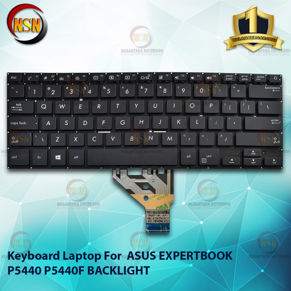 Keyboard Laptop For ASUS EXPERTBOOK P5440 P5440F BACKLIGHT