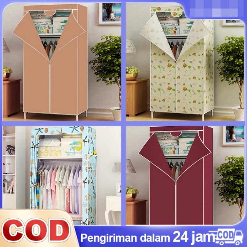 READY Lemari Kain Lemari Gantungan Lemari Portable Lemari Resleting Lemari Polos Warna