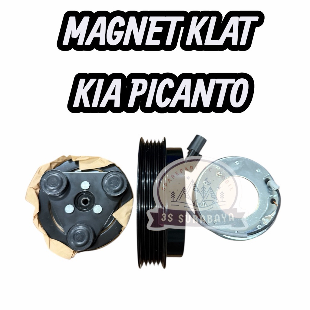 Magnet klat Kia Picanto Ac mobil Magnetic Clutch (Baru/New)