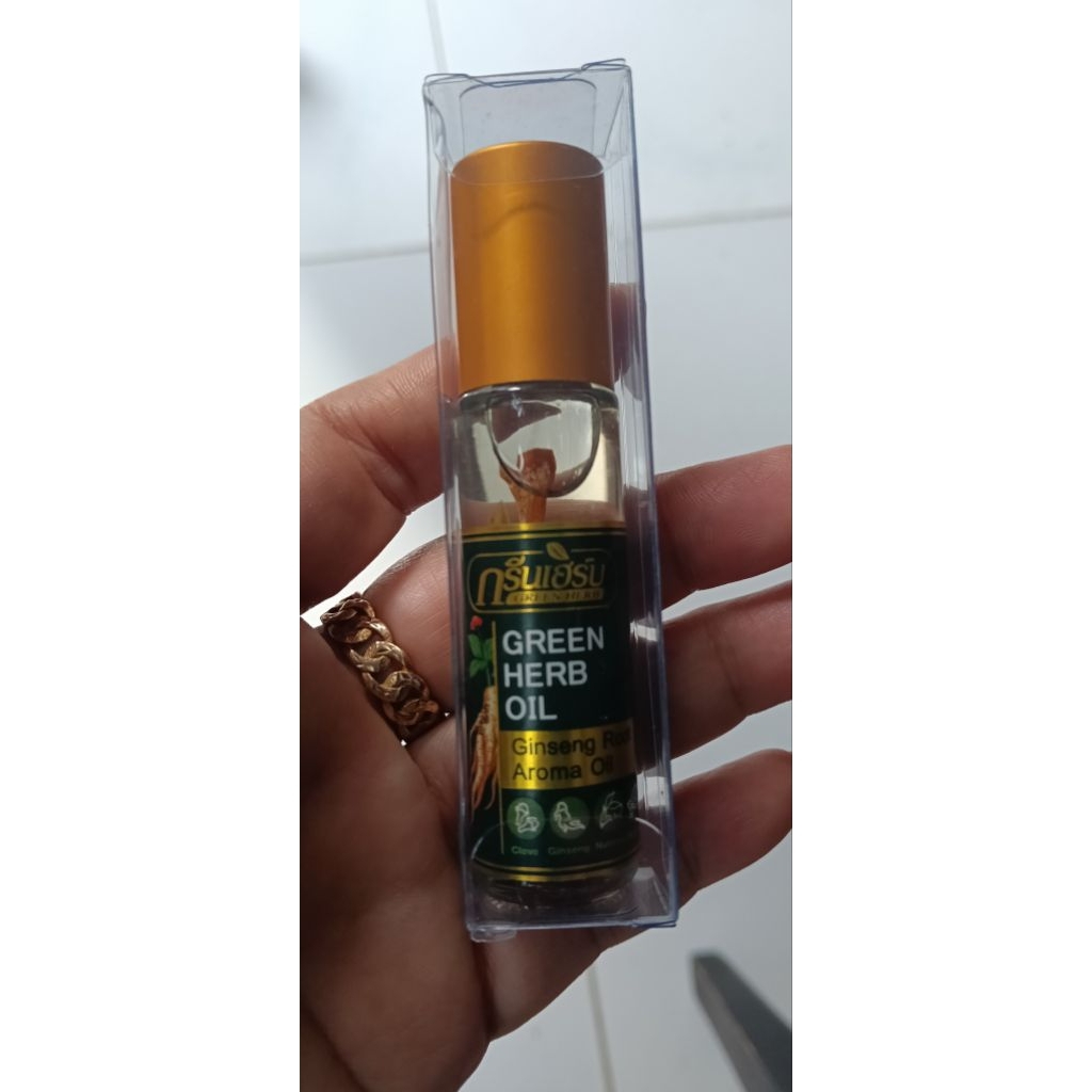 MINYAK ANGIN THAILAND MINYAK HERBAL GREEN HERB OIL ORI THAILAND
