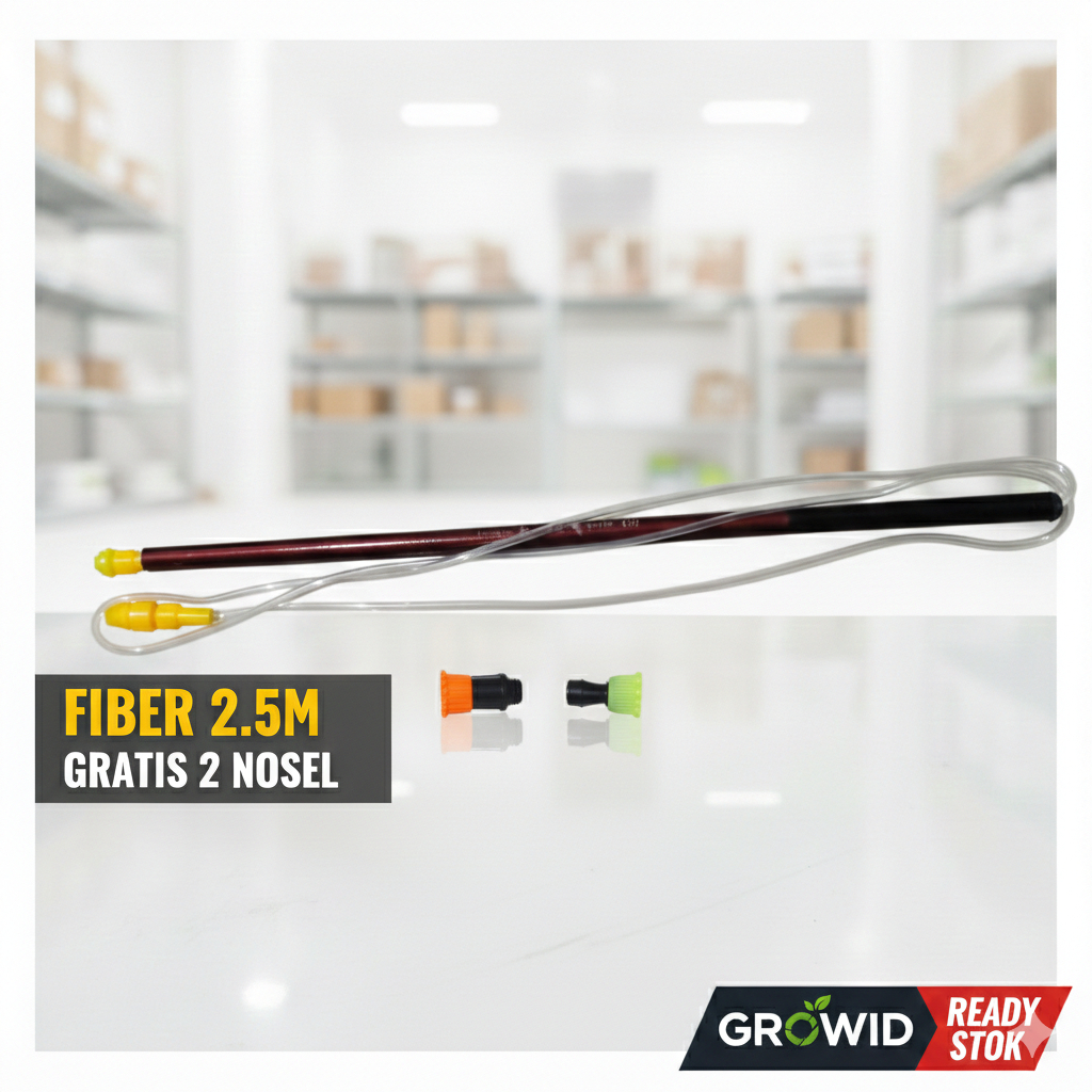 STIK SPRAYER TELESKOPIK FIBER 2,5M GRATIS 2 NOSEL/ STIK JORAN