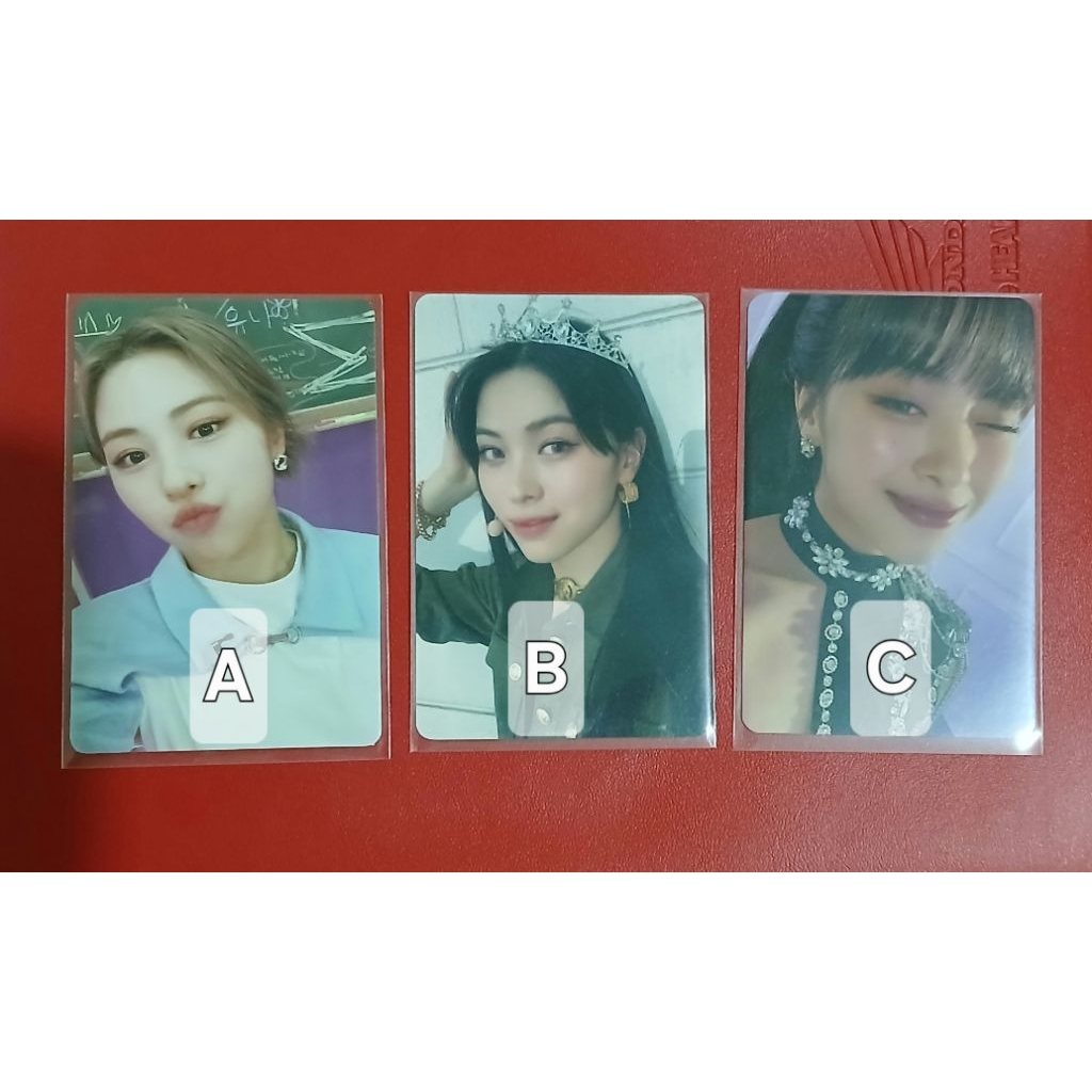 itzy shin ryujin pc photocard no bad days nbd february checkmate concert trading card tc selfie pob 