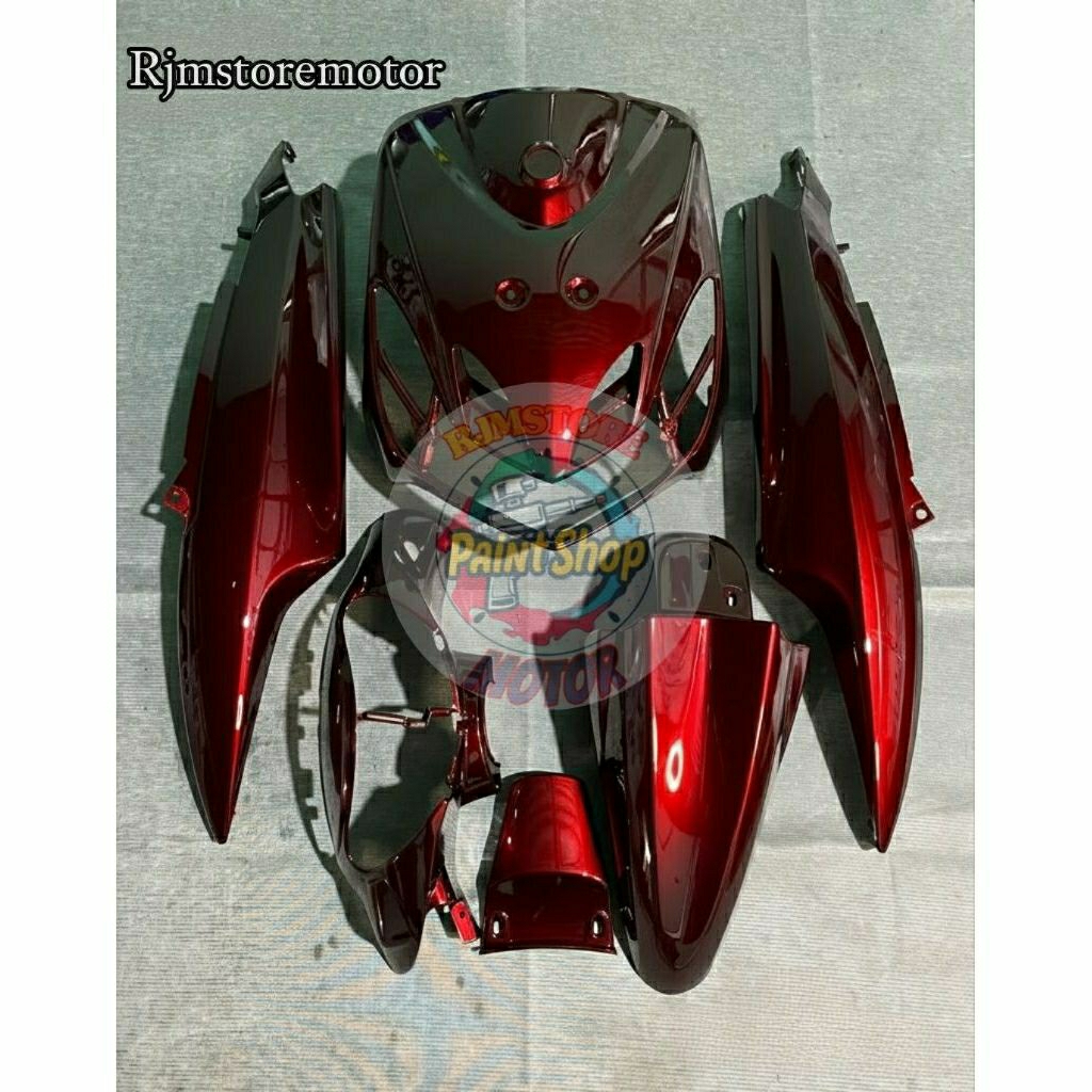 full body halus yamaha mio smile merah maroon