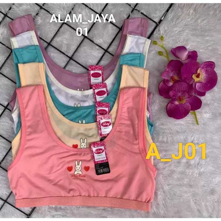 ALAM JAYA  3PCS 6PCS Miniset Anak Perempuan SD SMP Usia 9 - 13 Tahun Bahan Katun Lembut Adem Nyaman