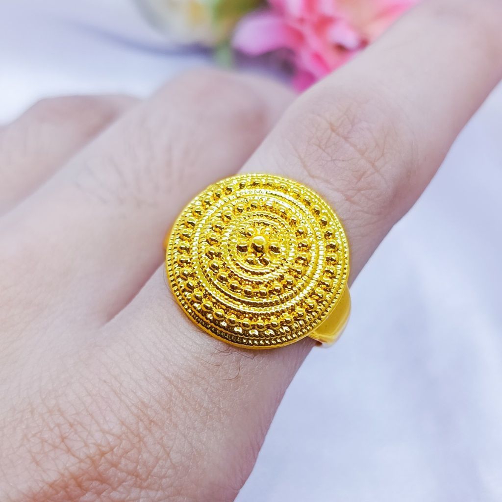 CINCIN COIN PERHIASAN BANGKOK LAPIS EMAS HONGKONG 24K