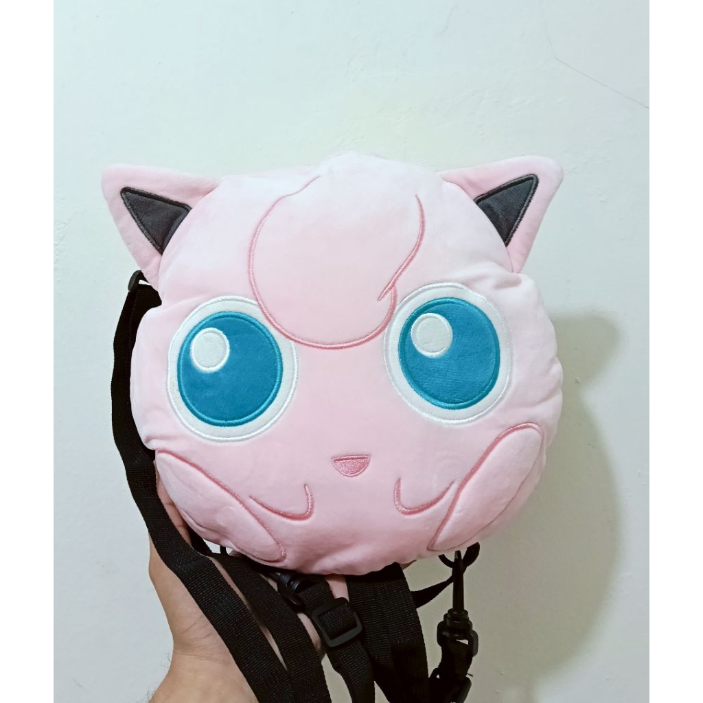 Boneka pokemon Jiglypuff Original Pokemon Nintendo Tas ransel & Selempang
