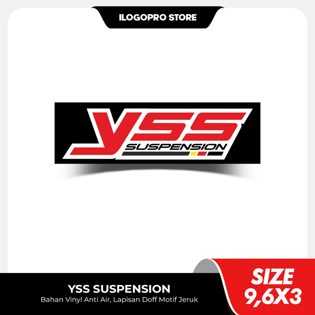 YSS Suspension - Sticker Motor Sponsor Racing Bahan Vinyl Premium Anti Air