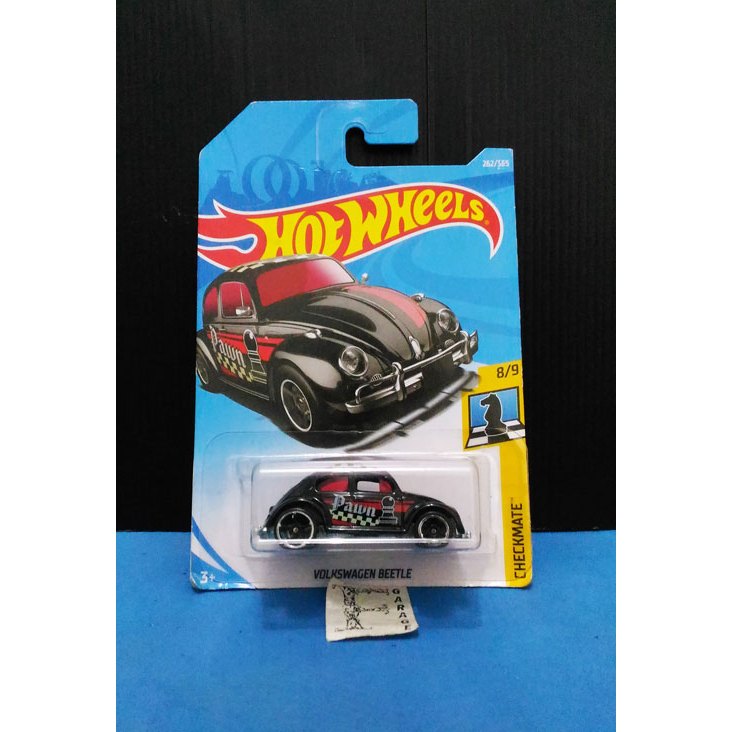 Hotwheels Hot Wheels VW Volkswagen Beetle Catur Chess Pawn Black Hitam