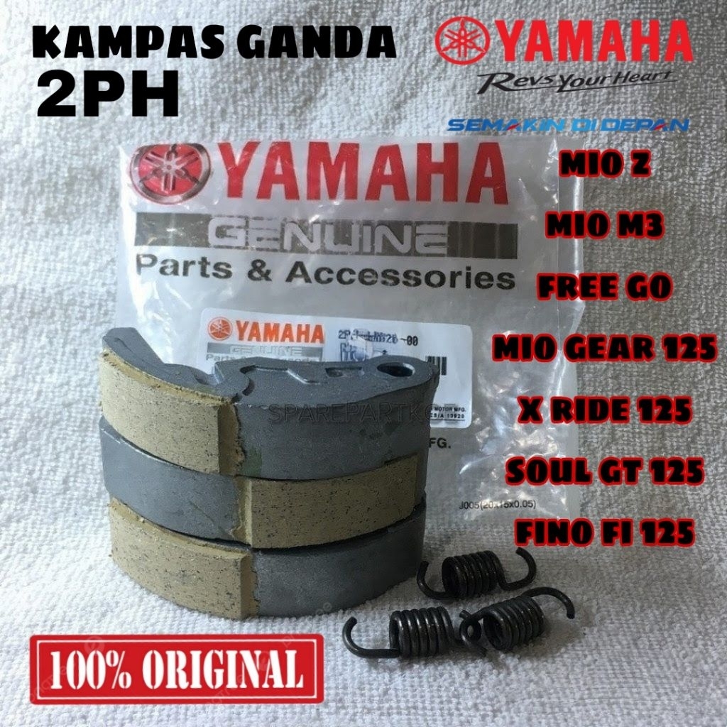 Kampas ganda ORIGINAL YAMAHA kode part 2PH untuk motor mio z, mio m3, soul gt 125, mio gear 125, fin