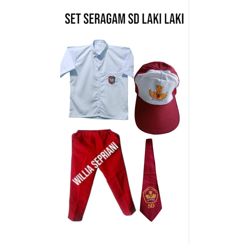 seragam merah SD / seragam merah putih / seragam SD perempuan / seragam SD laki laki / seragam SD le