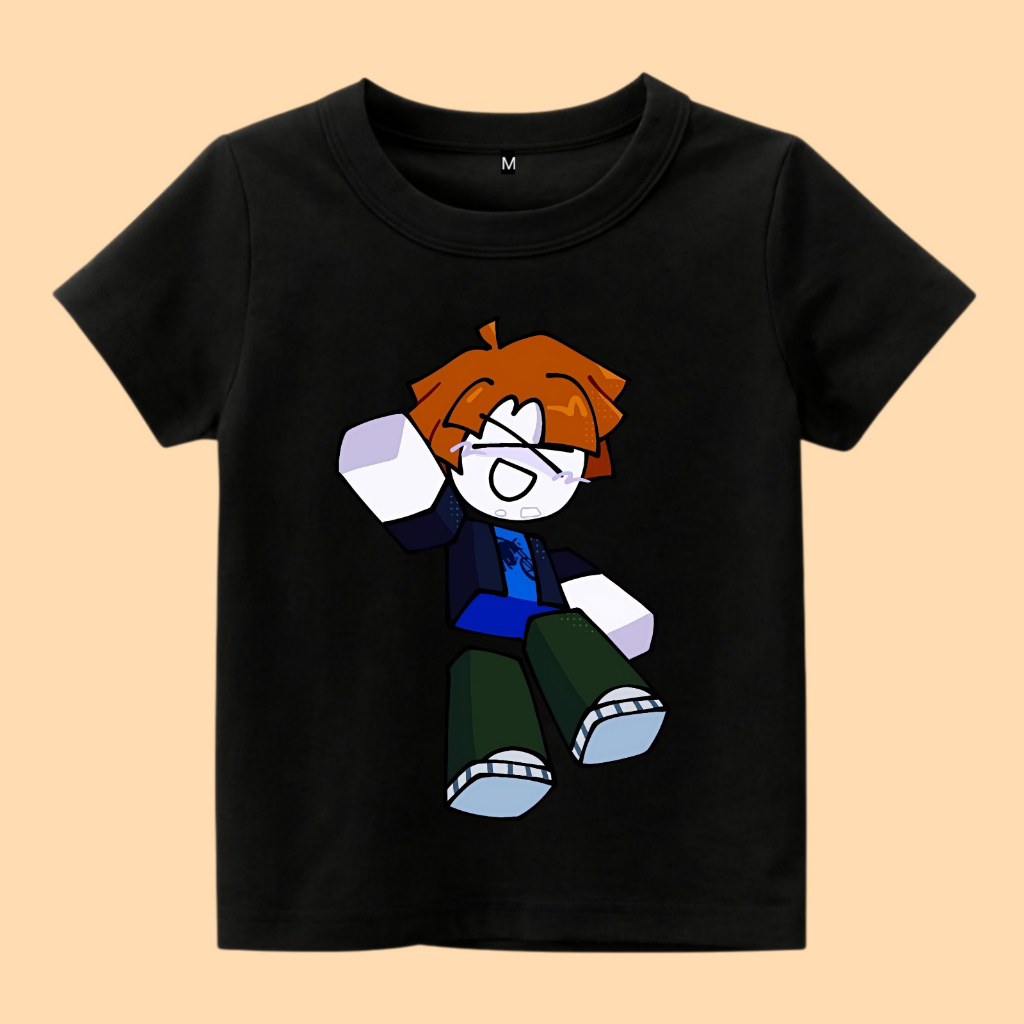 Baju kaos anak roblox bacon hair