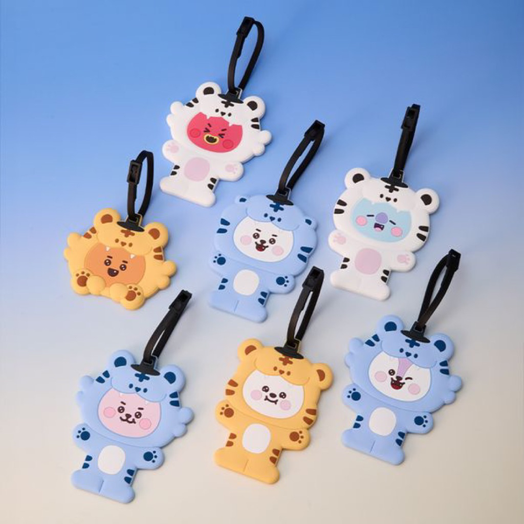 [PRE ORDER] BT21 TRAVEL NAME TAG LUGGAGE TAG K HORANG BTS BONEKA DOLL KOYA RJ SHOOKY MANG CHIMMY TAT