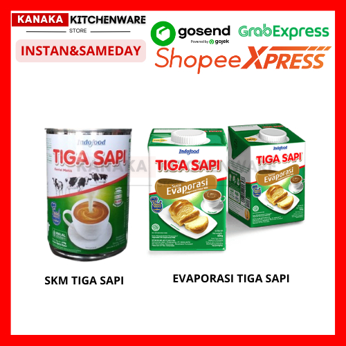 SUSU KENTAL MANIS TIGA SAPI / EVAPORASI TIGA SAPI / SKM TIGA SAPI