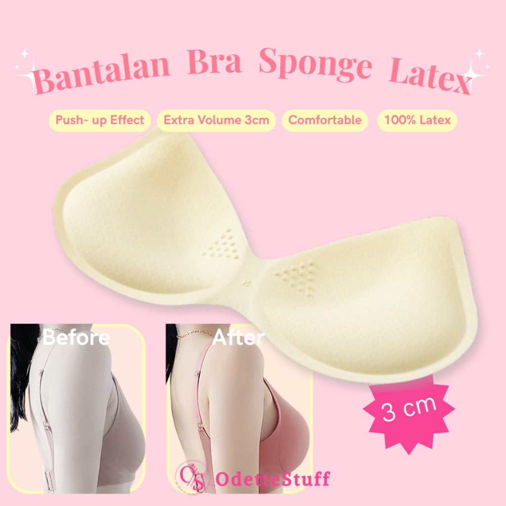 ODETTE STUFF Premium Cup Push Up Bra Busa Tebal 3cm | BH Busa Tebal Push Up Pembesar Instant Payudar