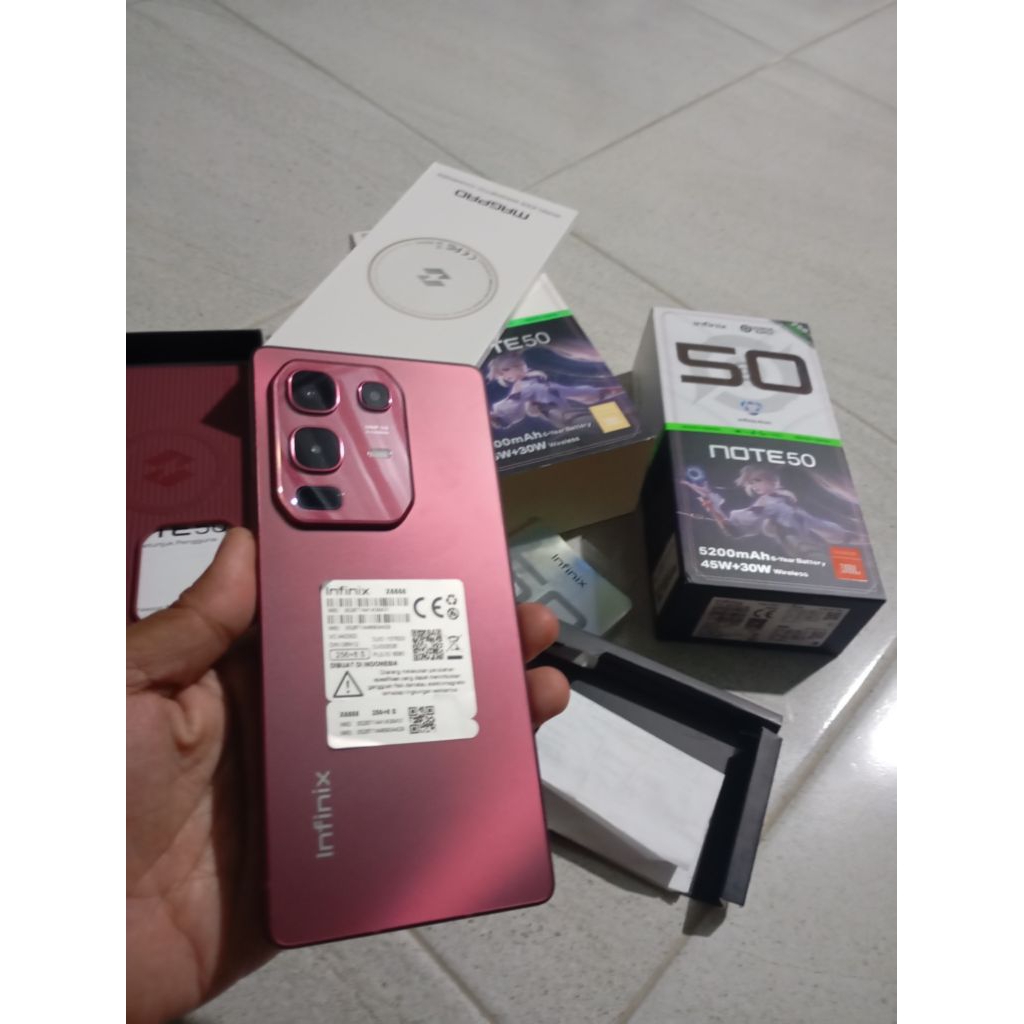 infinix note 50 ram 8/256, seken bergaransi resmi