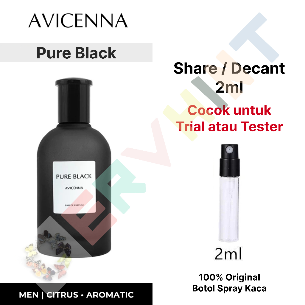 [Decant Parfum] Avicenna - Pure Black EDP (Eau de Parfum) | Citrus Aromatic | Pria