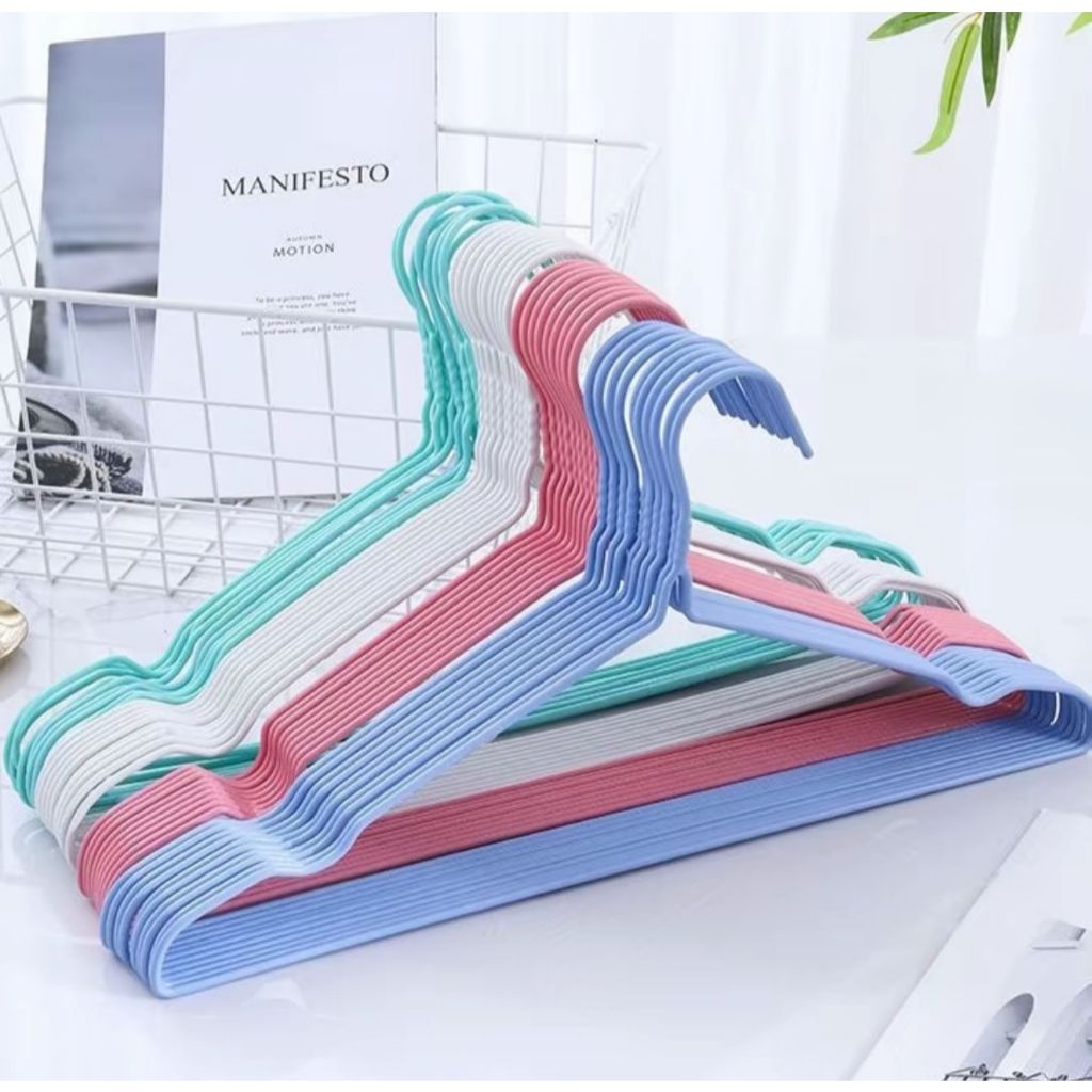 GROSIR 20 PCS HANGER stenlis dan warna