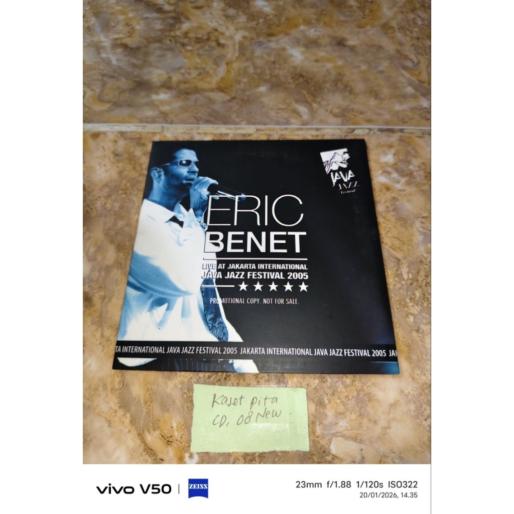 Kaset Eric Benet Live at Jakarta International Java Jazz Festival 2005