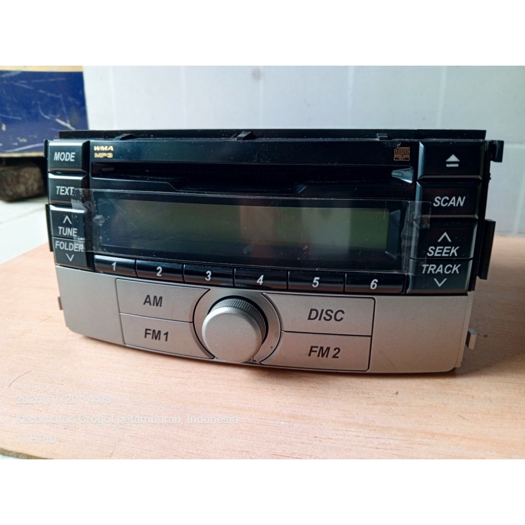 Headunit Mobil Tape Panasonic MP3 Radio Terios Rush 2012 2013 2014 Original (NOS)